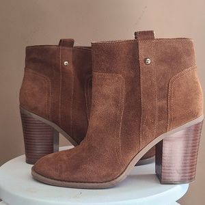Nine West Tan Suede Booties